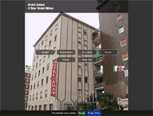 Tablet Screenshot of hoteladammilan.com